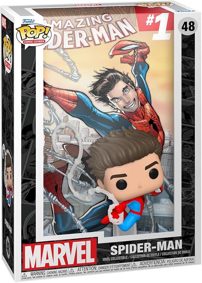 Funko POP! Comic Cover: Marvel - The Amazing Spider-Man #1 - Spider-Man - Collectable Vinyl Figure - Gift Idea - Official Merchandise - for Kids & Adults - Marvel Fans - Model Figure for Collectors