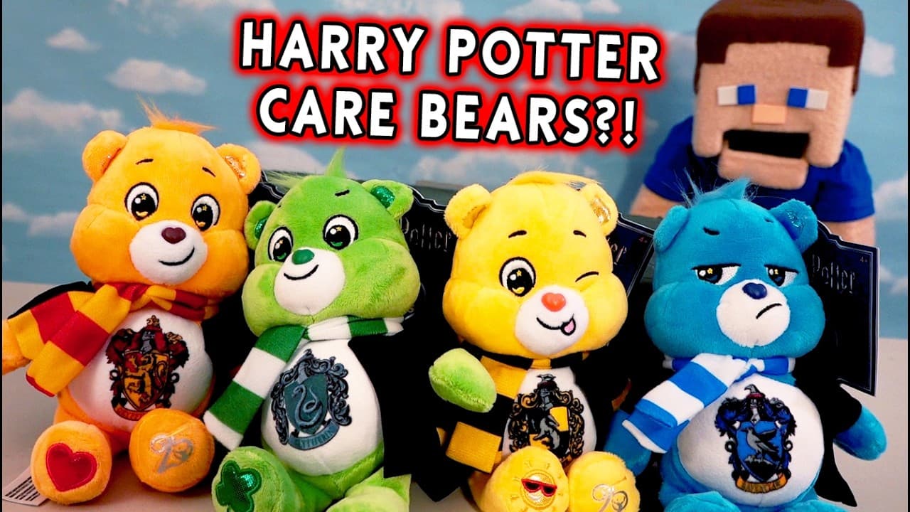 Harry Potter x Care Bears Gryffindor House Tenderheart Bear 12-Inch Plush with Lion Mascot Hoodie
