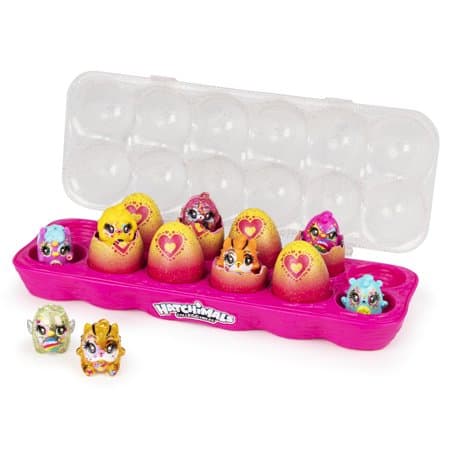 Hatchimals CollEGGtibles, Limmy Edish Glamfetti 12-Pack Egg Carton with 12 Exclusive Hatchimals