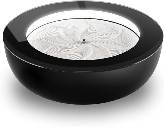 Homedics Drift Sandscape, Perpetual Motion Machine, Zen Garden, Meditation Accessories, Decorative Sandscape, Bluetooth, iOS, Android, by Homedics (16 Inch (Small), Black)
