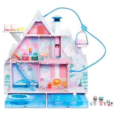 L.O.L. Surprise! Winter Disco Chalet Wooden Doll House with Exclusive Family & 95+ Surprises