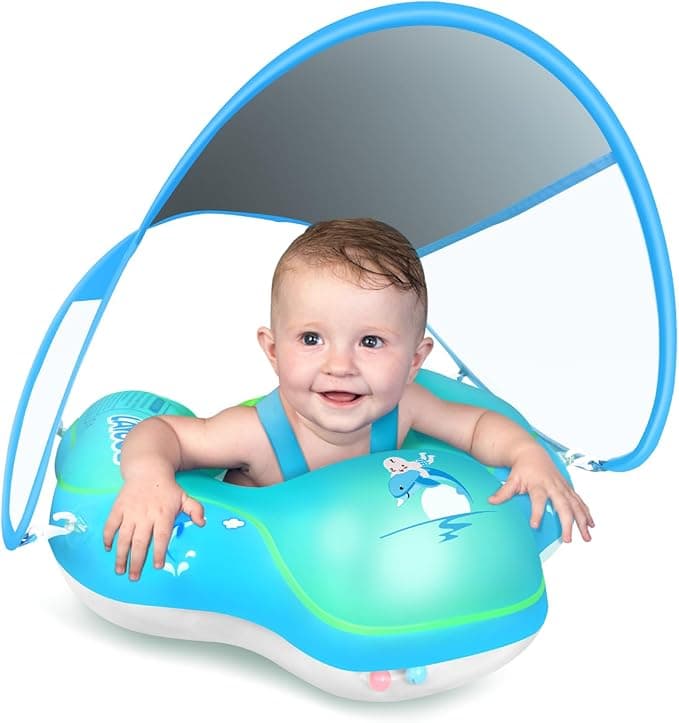 LAYCOL Baby Swim Ring Baby Swimming Ring Swimming Ring with Removable Floating Ball New Upgrade Baby Swim Ring from 3 to 36 Months