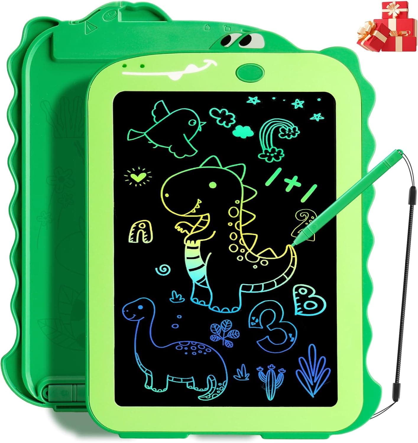 LCD Writing Tablet for Kids, Colorful Toddlers Toys Drawing Board, Educational Kid Toys, Doodle Pad Dinosaur Toys for 2 3 4 5 6 7 8 Year Old Boys Girls Birthday Party Christmas Gift, 8.5inch