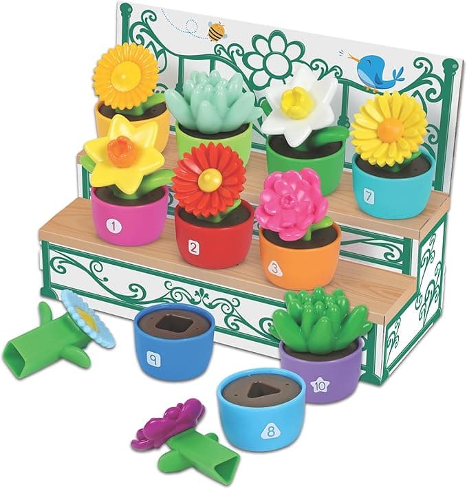 Learning Resources Shape & Color Garden - Toddler Toys, Eco Friendly Products for Kids, Easter Toys For Kids, Ages 18+ Months
