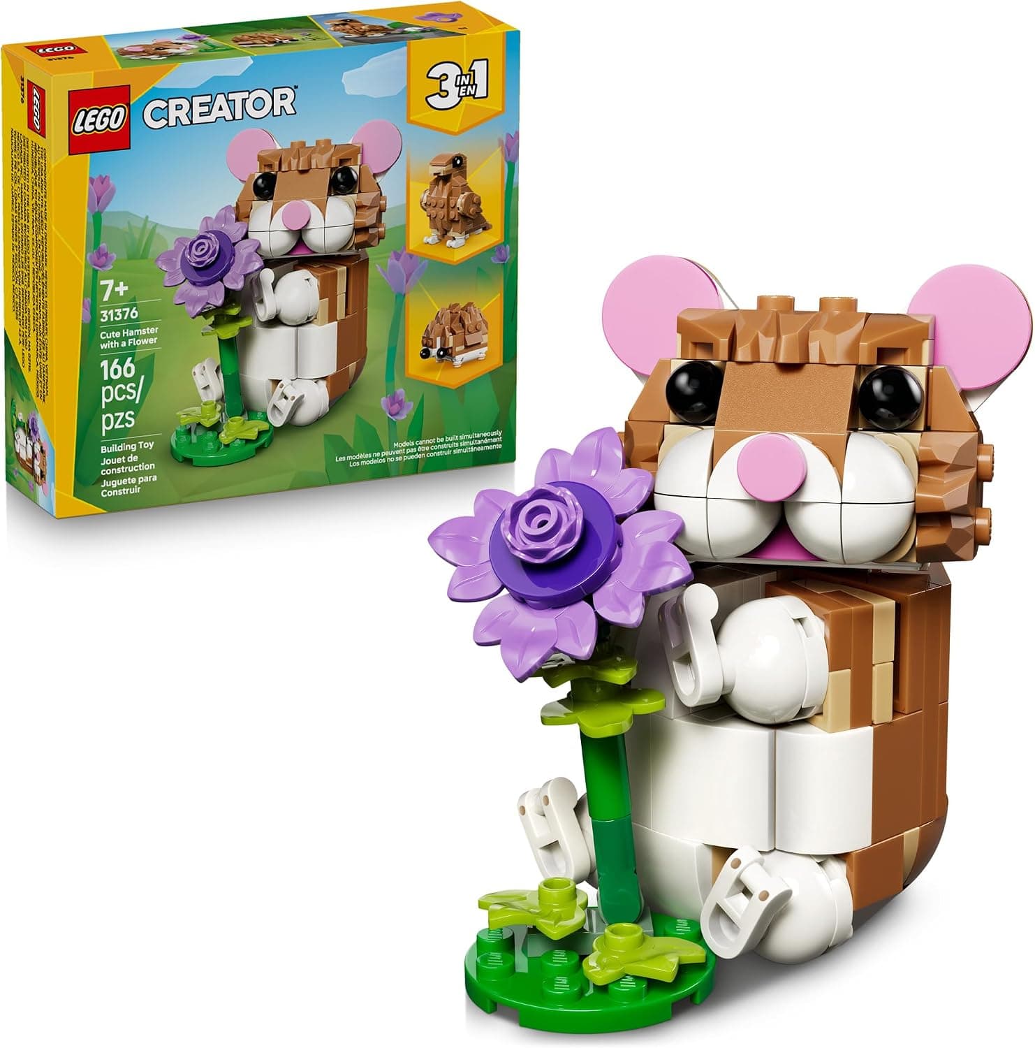 LEGO Creator 3-in-1 Cute Hamster with a Flower