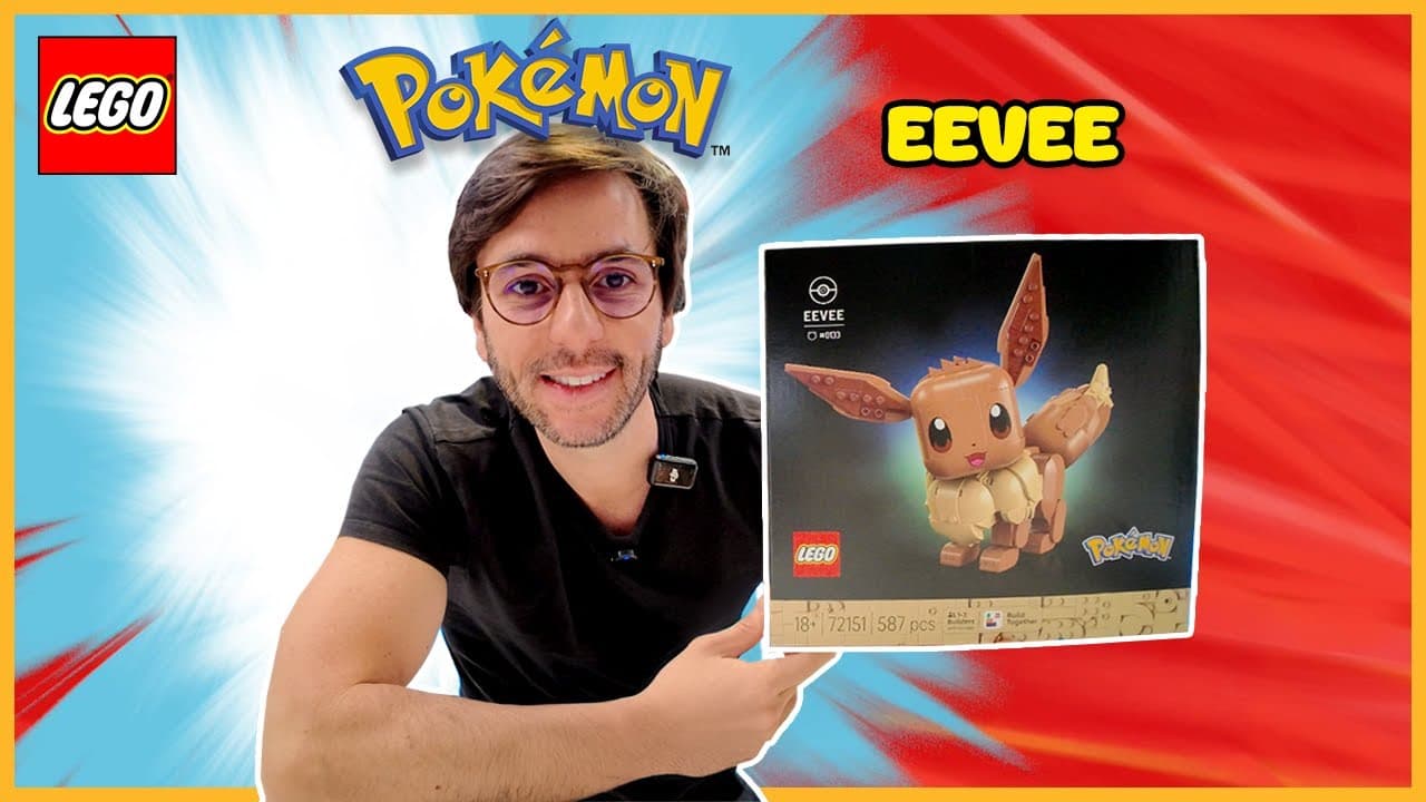 LEGO Pokemon Eevee 72151 Collectible Posable Building Set for Display