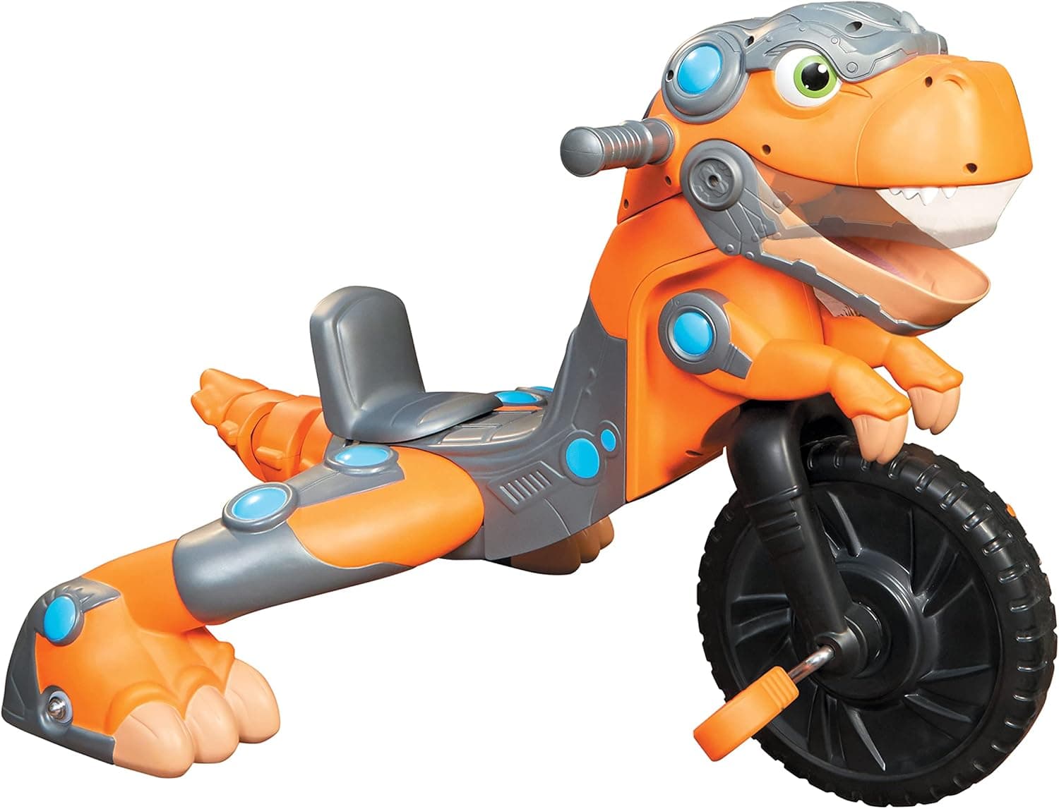 Little Tikes Chompin' Dino Trike, Outdoor Indoor Ride On Toy w/Dinosaur Sounds Roars, Adjustable Seat, Rugged Wheels- Kids Gift, for Toddler Boys & Girls Ages 3 4 5+ Years Old, Large
