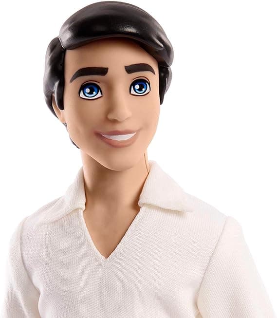 Mattel Disney Princess Prince Eric Fashion Doll in Hero Outfit from Mattel Disney Movie The Little Mermaid, Posable