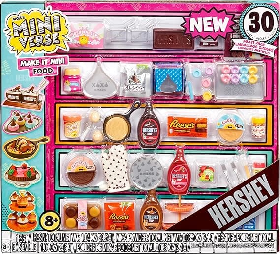 MGA's Miniverse Make It Mini Food Hershey Multipack Mini Collectibles, DIY, Resin Play, Replica Food, NOT Edible, Collectors, 8+