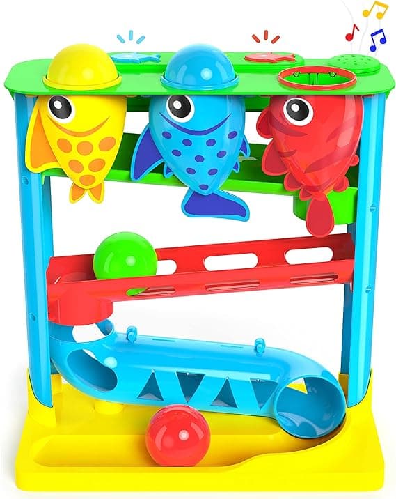 Move2Play, Feed The Fish, Interactive Baby Toy, 1 Year Old Birthday Gift For Boys & Girls, 9-12 Months, 6 7 8 9 10 12+ Months