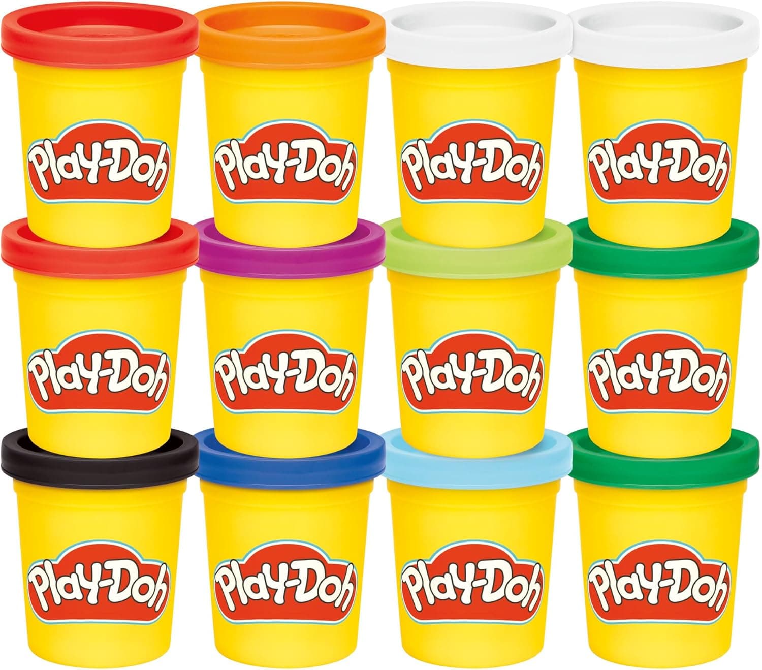 Play-Doh Jewel Colors Bulk 12-Pack of 4-Ounce Cans, Party Favors, Back to School Gifts, Prizes, & Party Favors, Kids Arts & Crafts, Preschool Toys, Ages 2+