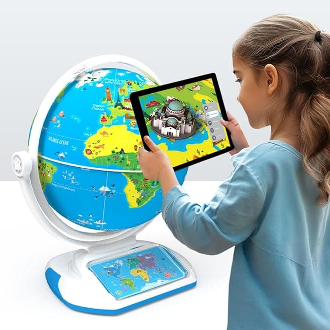 PlayShifu’s Latest Educational Globe for Ages 4+ - Orboot Earth Explorer | AR Interactive Globe Toy | 400+ Wonders | 1000+ Facts | Exciting Features | Constellation Mode | Magic Stylus | Zap-on Panels | 720° Rotation | Fun Games | Solve Mysteries | STEM Toy | Free App