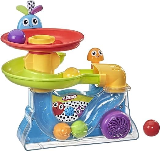 Playskool Busy Ball Popper Toy for Toddlers and Babies 9 Months and Up with 5 Balls