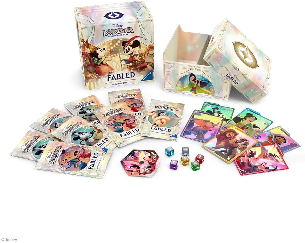 Ravensburger Disney Lorcana TCG: Fabled Illumineer's Trove | Secure Card Storage | Includes Booster Packs & Comprehensive Guide | Original Disney Artwork | Ages 8+
