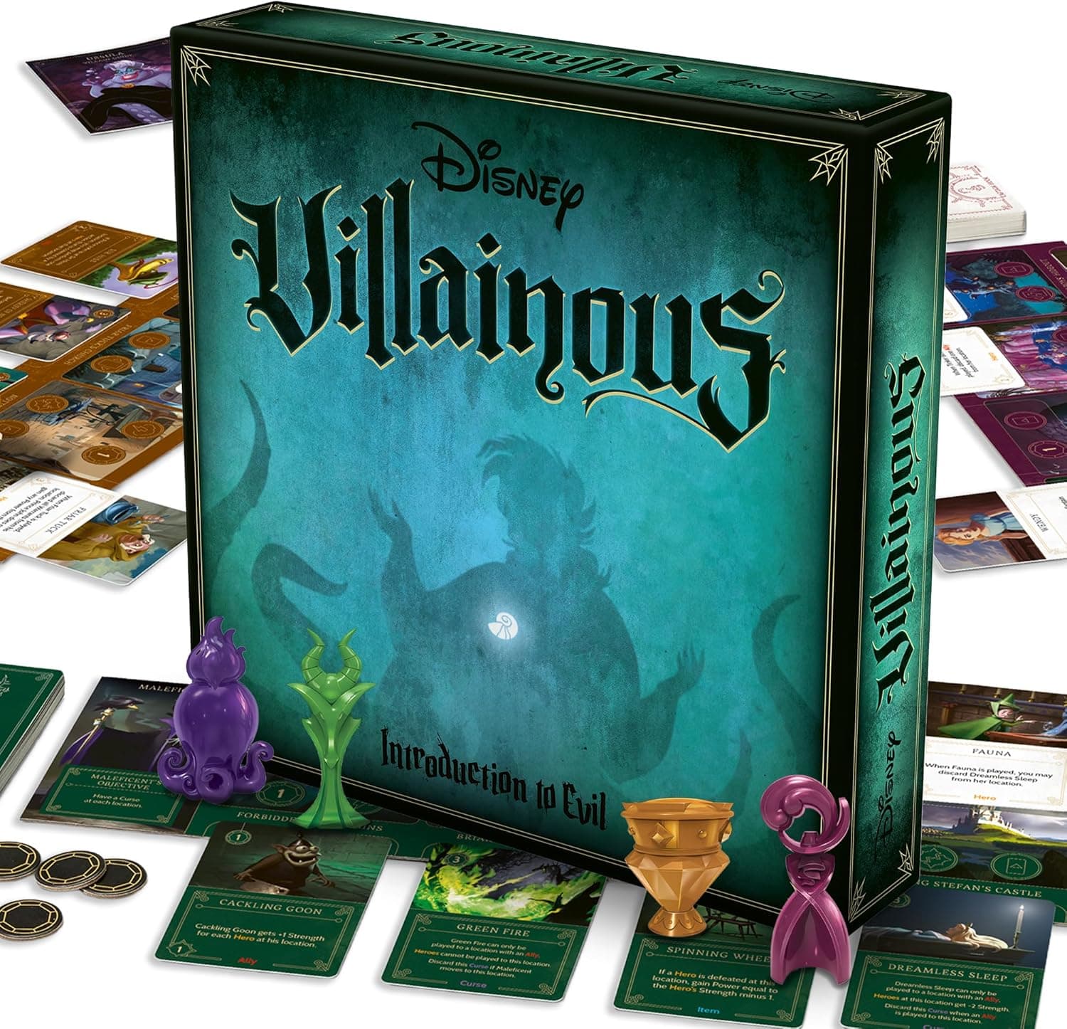 Ravensburger Disney Villainous - Introduction to Evil Strategy Board Game - Compatible with Other Villainous Games - Includes Lorcana Promo Card - Ages 10+