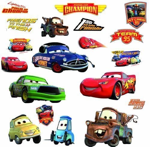 RoomMates Disney Pixar Cars - Piston Cup Champs Peel and Stick Wall Decal