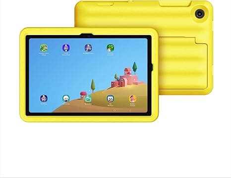 SAMSUNG Galaxy Tab A9+ Plus Kids Edition 11” 64GB WiFi Android Tablet, Long Battery Life, Expandable Storage, Thin, Light Design, Durable Puffy Cover, US Version, 2024, Yellow