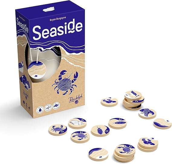 Seaside - Ocean-Themed, Travel Friendly Family Game | Water Resistant | Ages 8+ | 1 to 5 Players | 20 Minutes