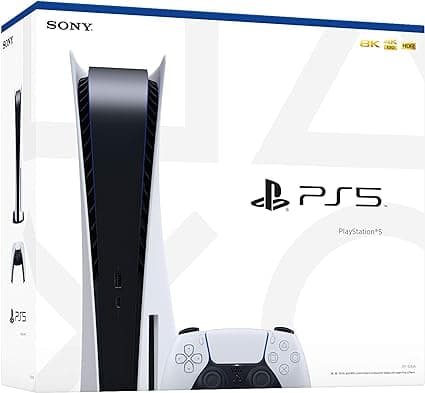 Sony PS5 Playstation 5 Console Disc Version - Wireless Controller, x86-64-AMD Ryzen Zen 8 Cores CPU, 16GB GDDR6 Memory, 825GB SSD Storage