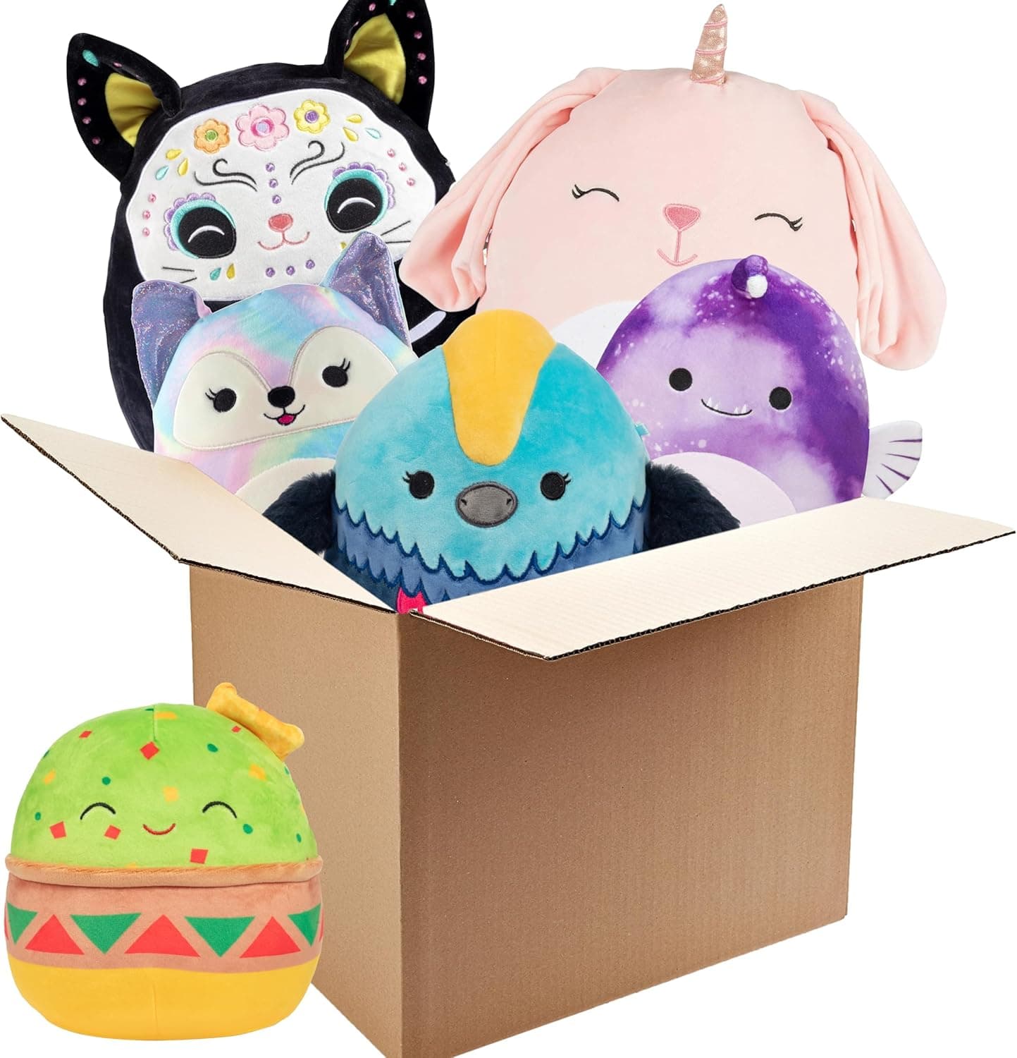 Squishmallows Mystery One 12" & Two 8" 3-Squish 2025 Value Pack - Get ONE Jumbo & Two Small Jazwares Plush for Less - Collectible Soft & Squishy Stuffed Animal Toy - Gift Set for Kids, Girls & Boys