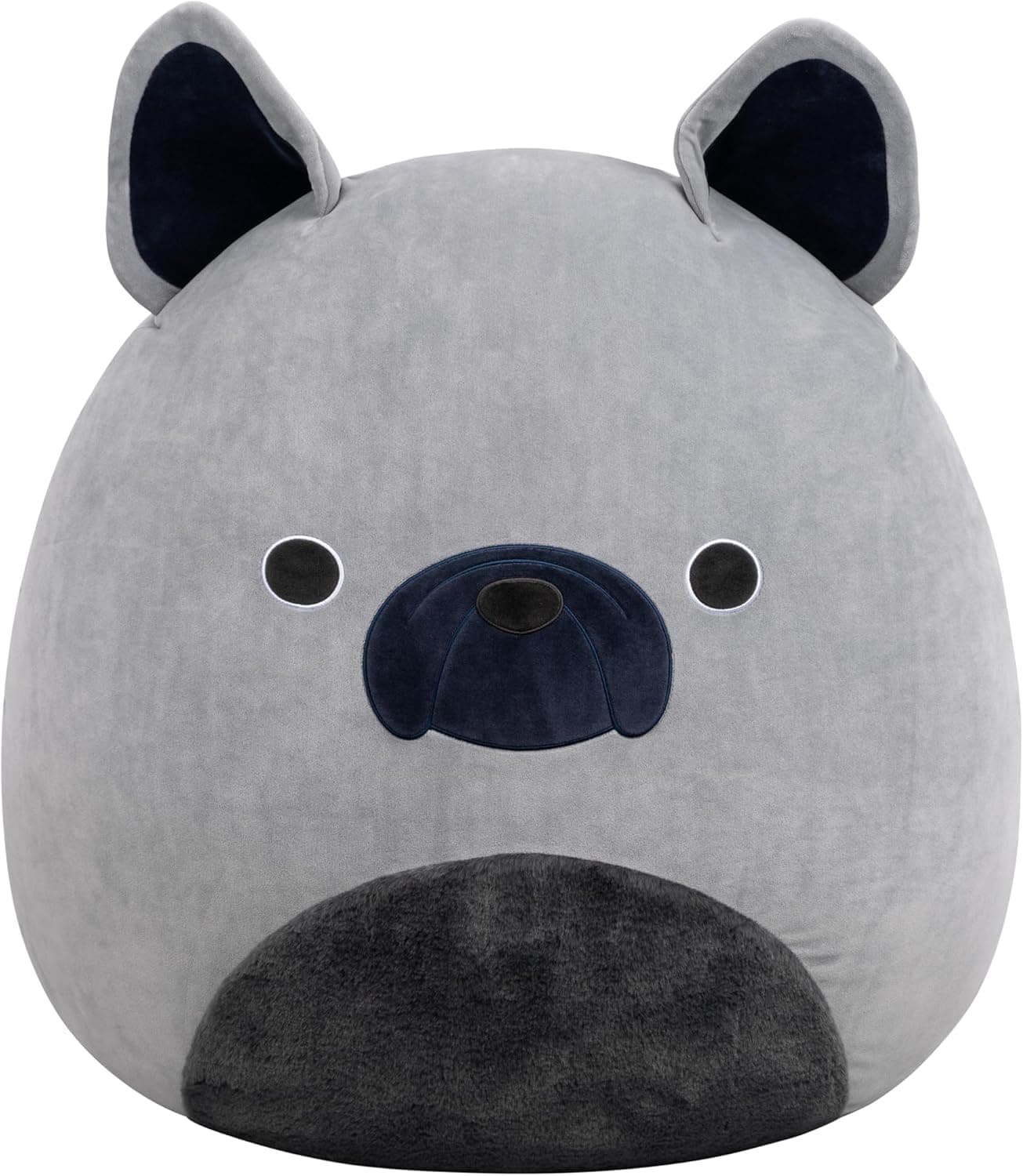 Squishmallows Original 24in Regz The Grey French Bulldog – Official Jazwares Plush (Jumbo)
