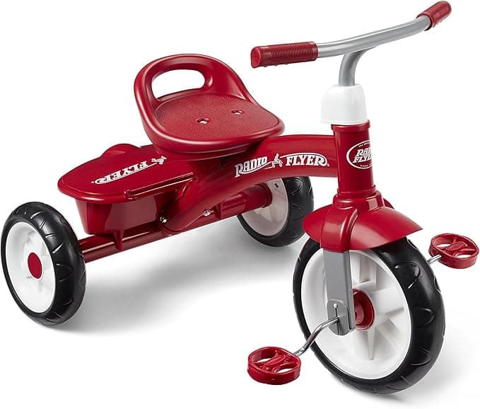 Toddler Bike, Toddler Toys, Kids Toys, Kids Bike, Tricycles for 3-5 Year Olds, Radio Flyer Red Rider Trike for Ages 2.5-5