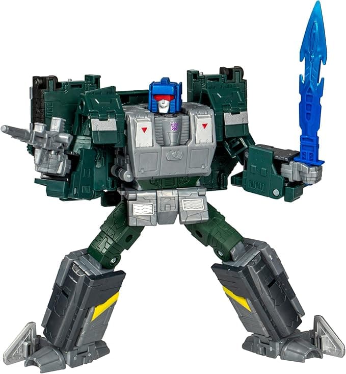 Transformers Legacy United Leader Class Overcharge, 7.5-inch Converting Action Figure, for Boys and Girls Ages 8+
