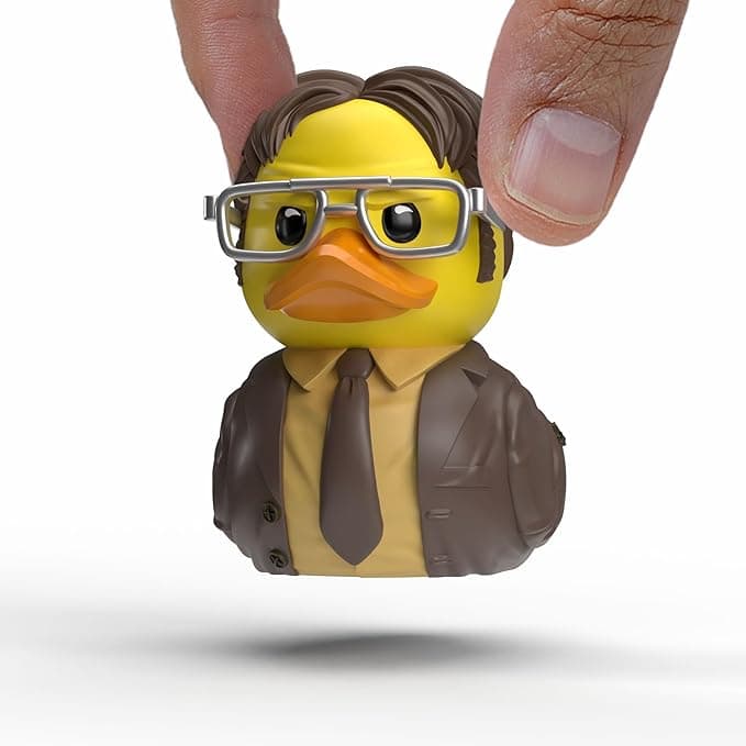 TUBBZ Mini: The Office - Dwight Schrute Cosplaying Rubber Duck Vinyl Figure
