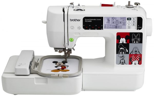 Brother PE540D 4x4 Embroidery Machine with 70 Built-in Decorative Designs, 35 Disney Designs, 5 Fonts