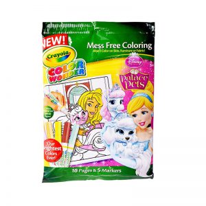 Crayola Color Wonder, Disney Princess Palace Pets, 18 Mess Free Coloring Pages & 5 Markers, Gift for Ages 3, 4, 5, 6