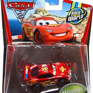 Disney / Pixar CARS 2 Movie Exclusive 155 Die Cast Car Lightning McQueen with Metallic Finish