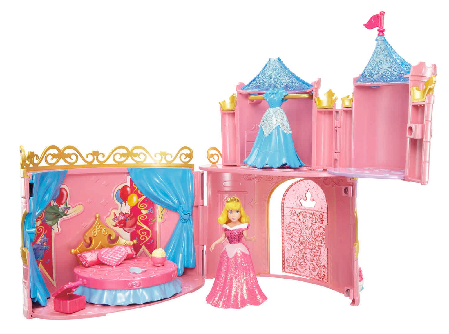 Disney Princess Royal Party Sleeping Beauty Palace Playset ToysPlus