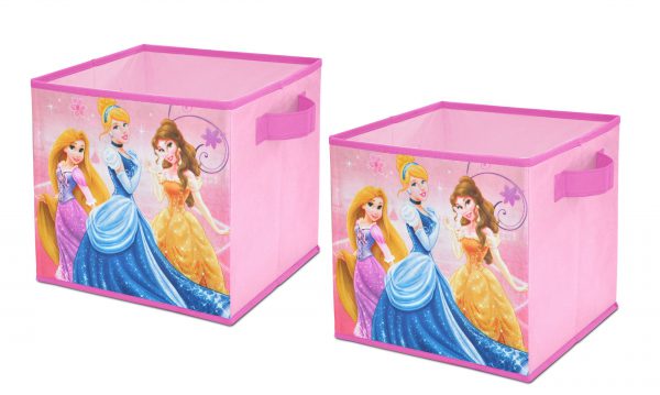 Disney  Princess Storage Cubes, Set of 2, 10-Inch